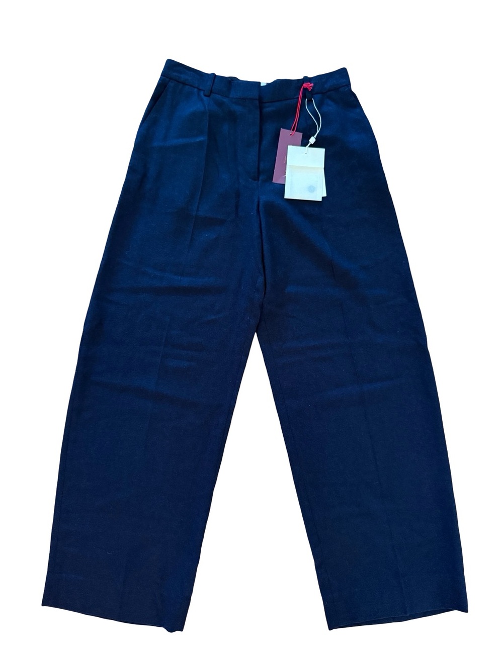 Toteme Wide flannel trousers navy NWT - Picture 6 of 13